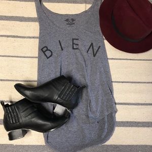 Gray loose fitting tank top